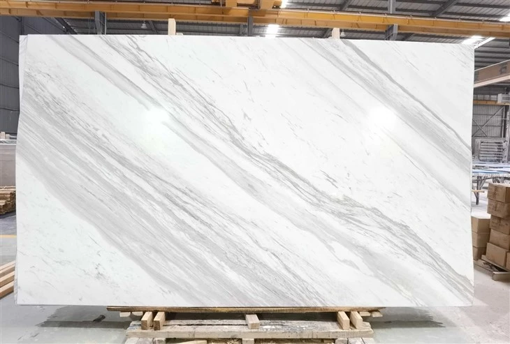 New Technique White Volakas Marble Texture